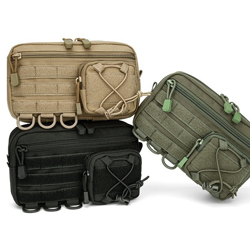 Edc Carry Belt Pouch - Taktische Molle horizontale Admin-Tasche mit Kordelzug