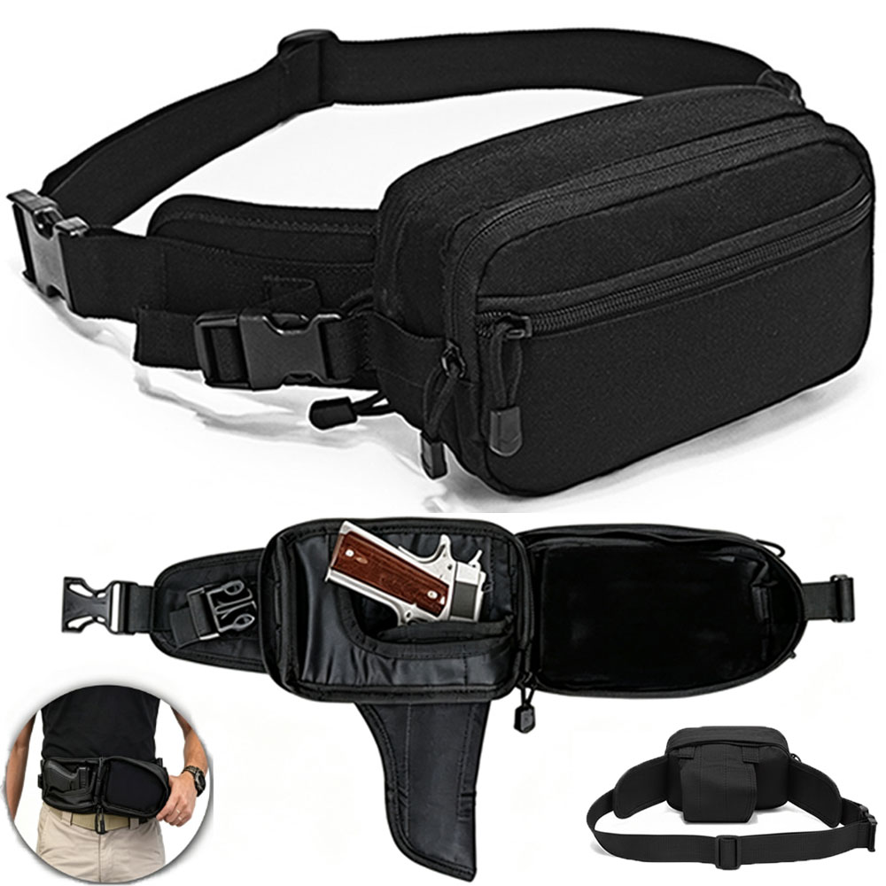 Edc Concealed Carry Fanny Pack - Taktische Pistolentasche, Waffentasche, Verdeckte Tragetasche, Waffenkoffer