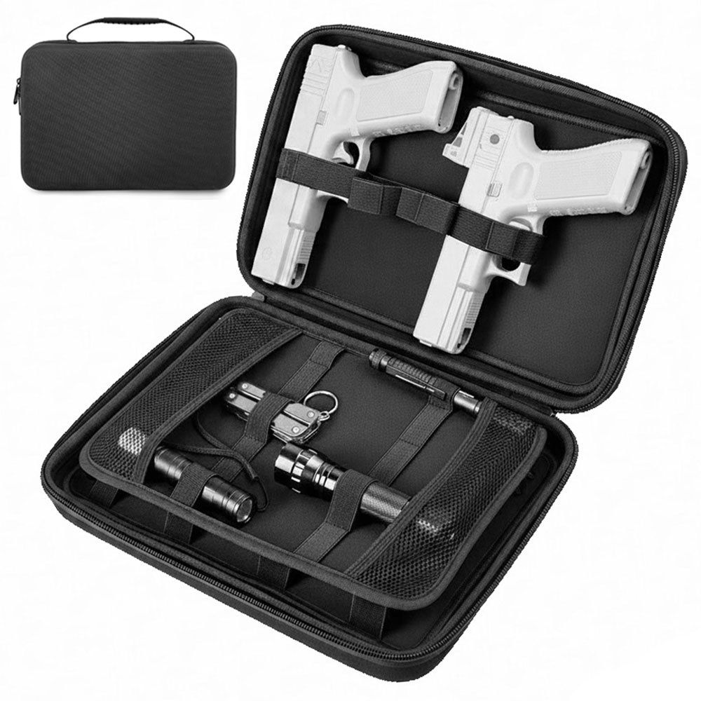 Edc Carry Bag For Pistol - Taktische Pistolen-Tasche Doppel-Pistolenaufbewahrungstasche Verdeckte Tragetasche für