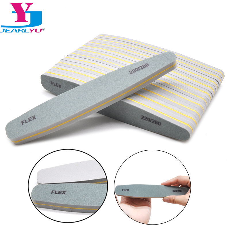 Nail File Titanium - 5/10 Stück Diamant-Nagelfeilen, Schwamm-Nagelpolierer, Schleifpuffer-Feilen 100/180