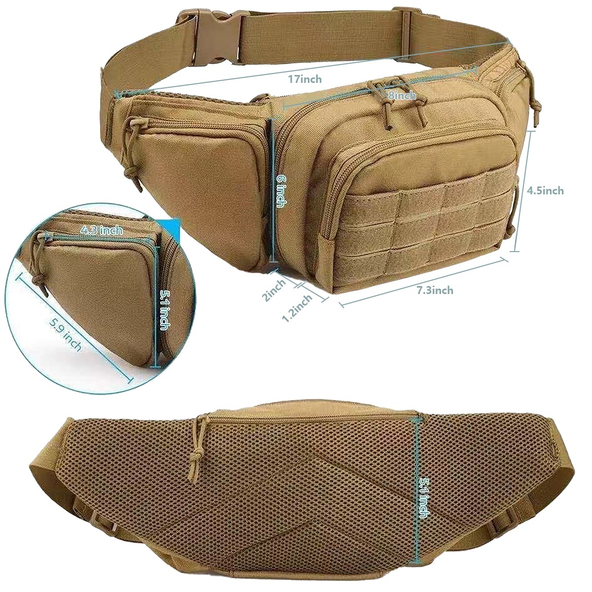 Taktische Mini-Hüfttasche EDC  – Edc Carry Backpack Bewertung und Preis