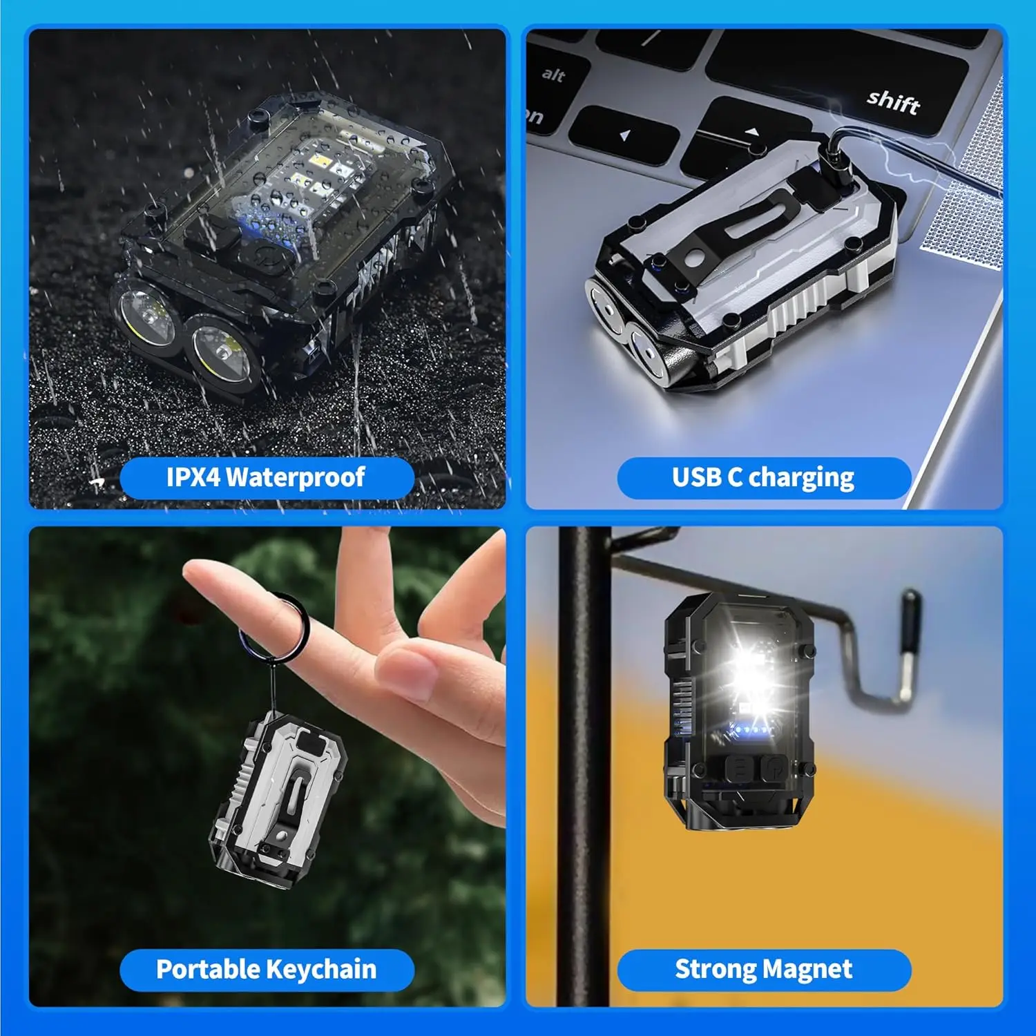 Mini-COB-Schlüsselanhänger-Tas – Keychain Flashlight Bewertung und Preis