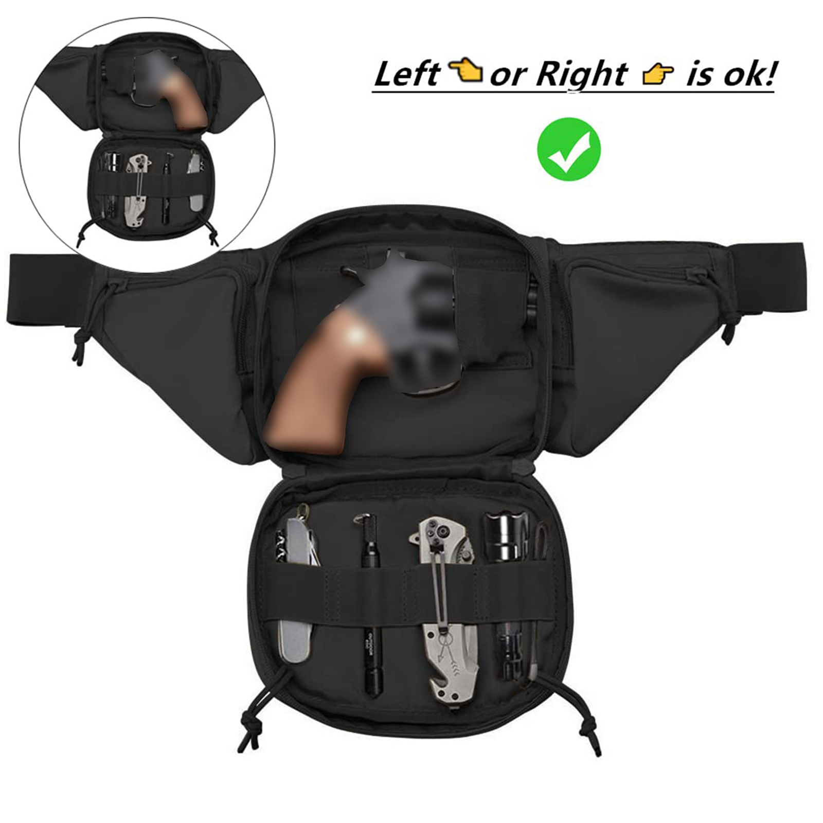 Taktische Gürtel tasche Pistol – Edc Concealed Carry Fanny Pack Bewertung und Preis